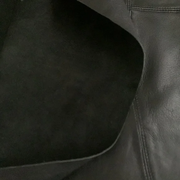 Vintage Floor Length Genuine Leather Maxi Skirt with Back Zipper - Picture 12 of 13